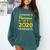 Proud Nanna Of 2020 Graduate Class Of 2020 Graduation Comfort Colors Sweatshirt Blue Spruce