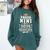 Proud Nini Of A Class Of 2025 Graduate Senior Graduation Comfort Colors Sweatshirt Blue Spruce