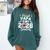 Proud Papa Of A 2026 Senior Football Graduation Dad Comfort Colors Sweatshirt Blue Spruce