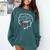 Proud Queen Masters Degree Graduation Women MSW Comfort Colors Sweatshirt Blue Spruce