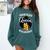 Proud Queen PhD Doctorate Degree Graduation Woman Girl Comfort Colors Sweatshirt Blue Spruce
