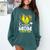 Proud Senior Mom Class Of 2026 Softball Graduation Heart Comfort Colors Sweatshirt Blue Spruce