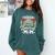 Proud Senior Mom Marching Band Mom Class Of 2025 Graduation Comfort Colors Sweatshirt Blue Spruce