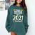 Proud Sister Of A 2021 Graduate Graduation Clothes MBA PhD Comfort Colors Sweatshirt Blue Spruce