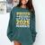 Proud Sister Of A 2025 Graduate Shirt Class 2025 Graduation Comfort Colors Sweatshirt Blue Spruce