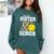 Proud Sister Of A 2026 Senior Softball Graduation Leopard Comfort Colors Sweatshirt Blue Spruce