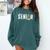 Proud Sister Of a 2026 Soccer Senior Graduation Comfort Colors Sweatshirt Blue Spruce