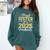 Proud Sister Of A Class Of 2025 Graduate Senior Graduation Comfort Colors Sweatshirt Blue Spruce