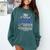 Proud Sister Of Two Class Of 2025 Graduates Twins Graduation Comfort Colors Sweatshirt Blue Spruce