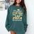Proud Step Dad Of Two 2024 Graduate Class 2024 Graduation Comfort Colors Sweatshirt Blue Spruce