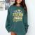 Proud Step Mom Of A Class Of 2025 Graduate Senior Graduation Comfort Colors Sweatshirt Blue Spruce