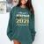 Proud Stepdad Class Of 2021 Graduate Senior 21 Graduation Comfort Colors Sweatshirt Blue Spruce