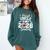 Proud Uncle Of A 2026 Senior Football Graduation Comfort Colors Sweatshirt Blue Spruce