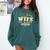 Proud Wife Of a DPT Graduate Graduation Grad Comfort Colors Sweatshirt Blue Spruce