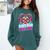 Puerto Rican Latina Social Worker MSW Masters Graduation Comfort Colors Sweatshirt Blue Spruce