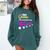 Queen 6th Grade Graduation For Girls Comfort Colors Sweatshirt Blue Spruce