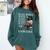 Queen Masters Degree Graduation Educated Melanin Grad Comfort Colors Sweatshirt Blue Spruce