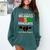 Queen MSW Social Work Grads Masters Graduation Comfort Colors Sweatshirt Blue Spruce
