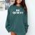 Be Quiet For Introverts Comfort Colors Sweatshirt Blue Spruce