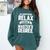 Relax I Have A Master's Degree Shirt Graduation 2022 Comfort Colors Sweatshirt Blue Spruce