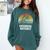 Retro Antisocial Butterfly Shirt For Introverts Comfort Colors Sweatshirt Blue Spruce