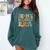 Retro Groovy In My Master's Degree Era Graduation Master Comfort Colors Sweatshirt Blue Spruce