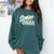 Retro Senior Class Of 2022 Men Women Graduation 90's Grad Comfort Colors Sweatshirt Blue Spruce