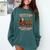 Santa Has The Right Idea Introvert Christmas Comfort Colors Sweatshirt Blue Spruce