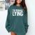 Sarcasm Humor Sassy Quote For Introvert People Comfort Colors Sweatshirt Blue Spruce