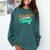 Sarcasm It's How I Hug Sarcastic Humor Introvert Comfort Colors Sweatshirt Blue Spruce