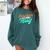 Sarcasm It's How I Hug Sarcastic Humor Introvert Comfort Colors Sweatshirt Blue Spruce