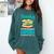 Sarcastic Books Anti Social Introvert Book Conversation Comfort Colors Sweatshirt Blue Spruce