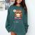 Sarcastic Loner Introvert Not a Friendly Do Not Touchs Comfort Colors Sweatshirt Blue Spruce