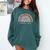 School Nurse Appreciation Rainbow Graduation Medical Nursing Comfort Colors Sweatshirt Blue Spruce