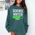 Science Writer Loading Graduation Graduate New Job Comfort Colors Sweatshirt Blue Spruce