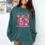 Selectively Social Sarcastic Introvert Humor Comfort Colors Sweatshirt Blue Spruce