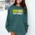Senior 2018 Class President-School Colors Graduation Comfort Colors Sweatshirt Blue Spruce