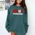 Senior 2018 Valedictorian School Colors Graduation Comfort Colors Sweatshirt Blue Spruce