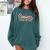 Senior 2021 Grad Shirt Retro 2021 Graduation Comfort Colors Sweatshirt Blue Spruce