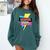 Senior 2022 Graduation Class Of 2022 Retro 90's Graduation Comfort Colors Sweatshirt Blue Spruce