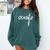 Senior 2023 Fishing Graduation Comfort Colors Sweatshirt Blue Spruce