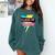 Senior 2023 Graduation Class Of 2023 Retro 90's Graduation Comfort Colors Sweatshirt Blue Spruce