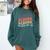 SENIOR 2023 Retro Class Of 2023 Seniors Graduation 23 Hippie Comfort Colors Sweatshirt Blue Spruce