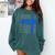 Senior 2024 Graphic Class Of 2024 Graduation Graphic Comfort Colors Sweatshirt Blue Spruce