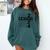 Senior 2024 Class Of 2024 Graduation 2024 Women Boy Girl Comfort Colors Sweatshirt Blue Spruce