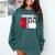 Senior 2025 Bowling Player Class Of 2025 Graduation Seniors Comfort Colors Sweatshirt Blue Spruce