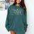 Senior 2025 Graduation Class Of 2025 Comfort Colors Sweatshirt Blue Spruce
