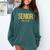 Senior 2025 Graduation Class Of 2025 Senior Men Women Comfort Colors Sweatshirt Blue Spruce