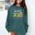 Senior 2025 Graduation Sunflower Class Of 2025 Comfort Colors Sweatshirt Blue Spruce