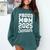 Senior 2025 Volleyball Mom High School Graduation Outfit Fun Comfort Colors Sweatshirt Blue Spruce